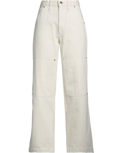 Tanaka Pantaloni Jeans - Bianco