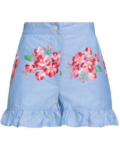 Black Coral Shorts & Bermuda Shorts - Blue