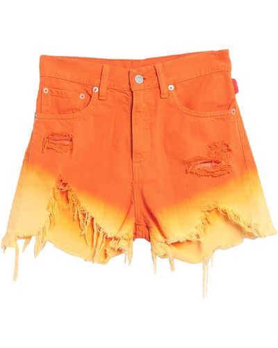 Denimist Denim Shorts - Orange