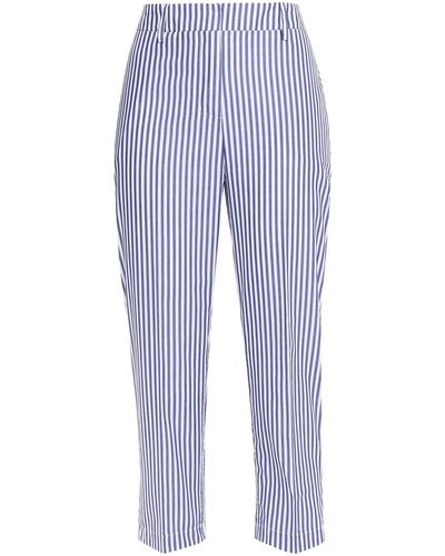 Stella Jean Cropped Trousers - Blue