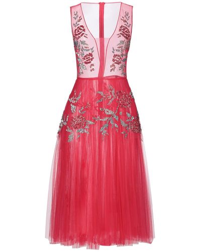 Elisabetta Franchi Midi Dress - Red