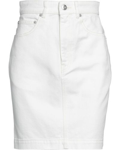 Maison Kitsuné Denim Skirt - White
