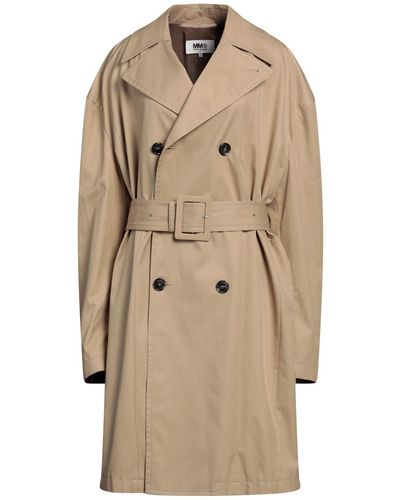 MM6 by Maison Martin Margiela Overcoat & Trench Coat - Natural