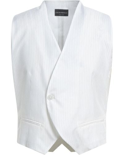 Emporio Armani Gilet de costume - Blanc