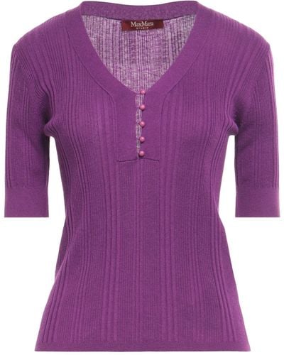 Max Mara Studio Sweater Silk, Wool - Purple