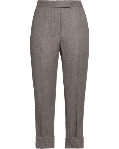 Thom Browne Trousers Wool - Grey