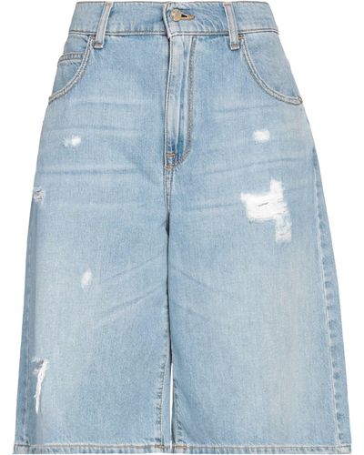 Manila Grace Denim Shorts - Blue