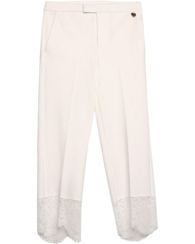 Twin Set Pantaloni Cropped - Bianco