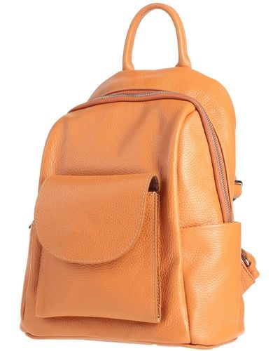 Laura Di Maggio Backpack Soft Leather - Orange
