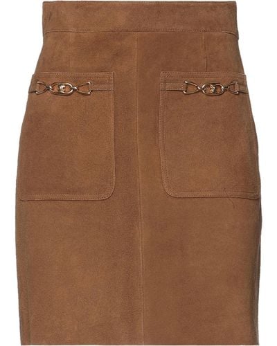 Celine Mini Skirt - Brown
