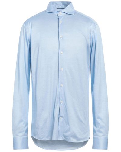 Eton Sky Shirt Cotton - Blue