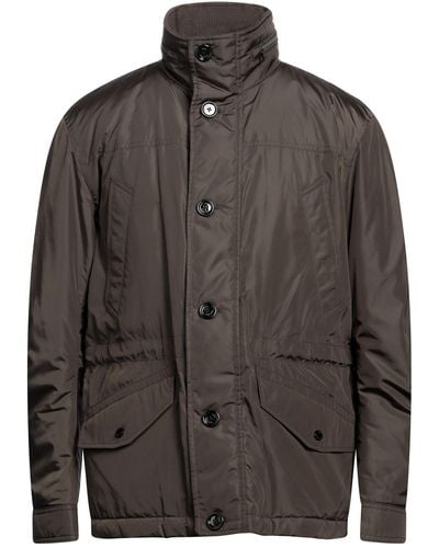 BOSS Khaki Jacket Polyester, Polyacrylic, Cotton, Polyamide, Elastane - Brown