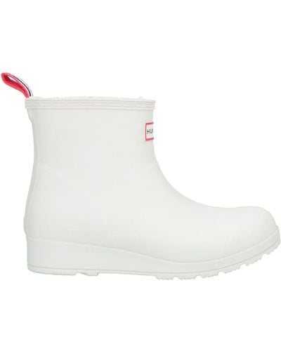 HUNTER Ankle Boots - White