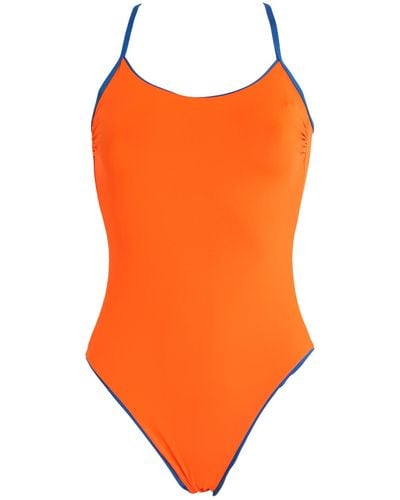Twin Set One-piece Swimsuit - Orange