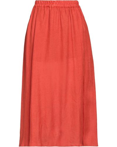 Clips Midi Skirt - Red