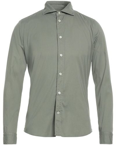 MASTRICAMICIAI Military Shirt Cotton, Elastane - Green