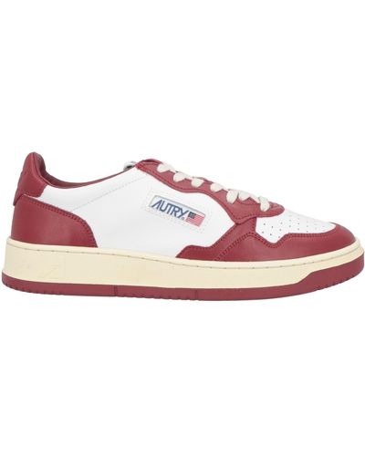 Autry Burgundy Sneakers Leather - Pink