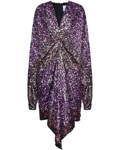 Halpern Fuchsia Mini Dress Polyester - Purple