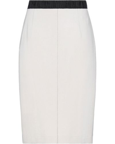 Les Copains Midi Skirt - White