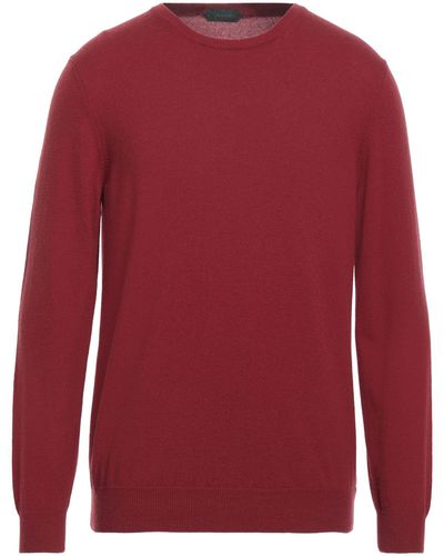 Zanone Sweater Virgin Wool, Cashmere - Red