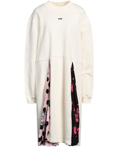 MSGM Midi-Kleid - Weiß
