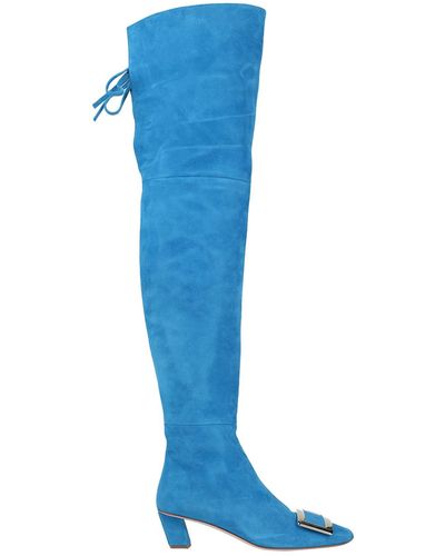 Roger Vivier Stiefel - Blau