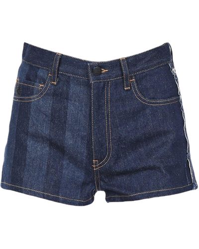 Marcelo Burlon Shorts Jeans - Blu