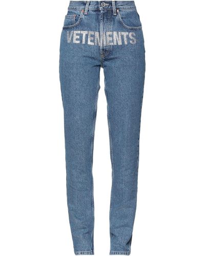 Vetements Denim Trousers - Blue