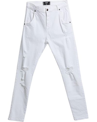 SIKSILK Pantaloni Jeans - Bianco