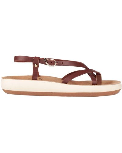 Ancient Greek Sandals Thong Sandal Soft Leather - Brown
