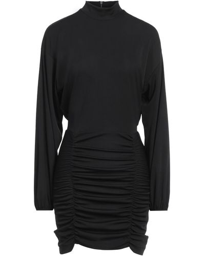 Dondup Mini Dress Polyester, Elastane - Black