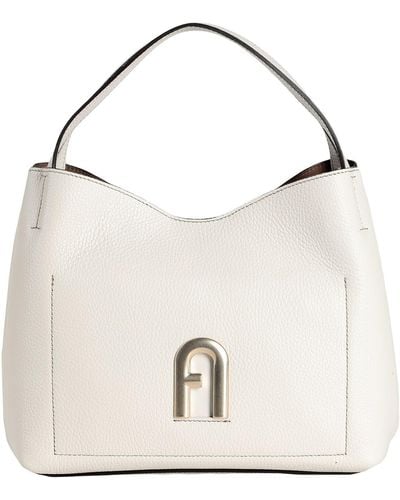 Furla Primula S Hobo -- Off Handbag Leather - White