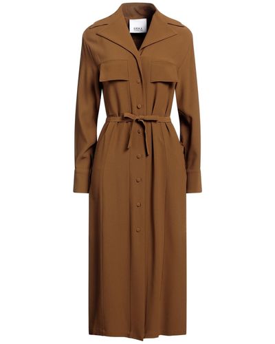 Erika Cavallini Semi Couture Midi Dress - Brown