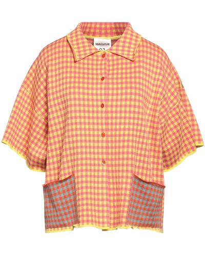 Semicouture Shirt Viscose, Polyester, Cotton - Orange