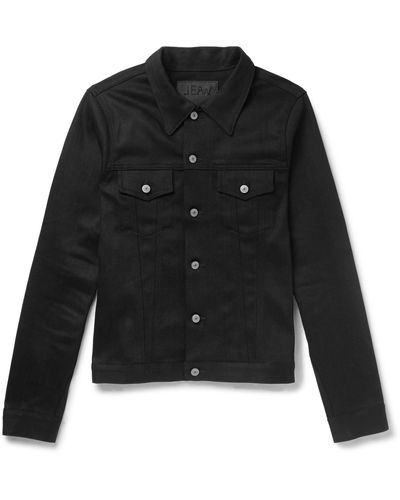 Jean Shop Denim Outerwear - Black