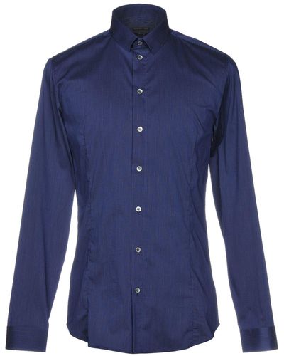 Patrizia Pepe Midnight Shirt Cotton, Polyamide, Elastane - Blue