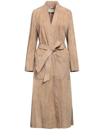 Golden Goose Overcoat & Trench Coat - Natural