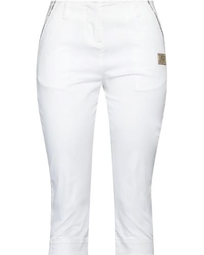 EA7 Cropped Trousers - White