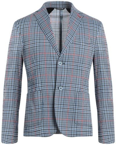 Grey Daniele Alessandrini Blazer - Blue