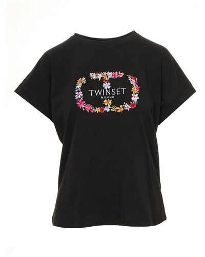 Twin Set T-shirts - Schwarz