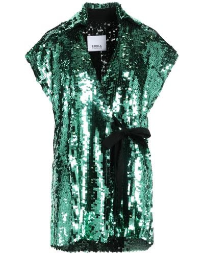 Erika Cavallini Semi Couture Camisa - Verde