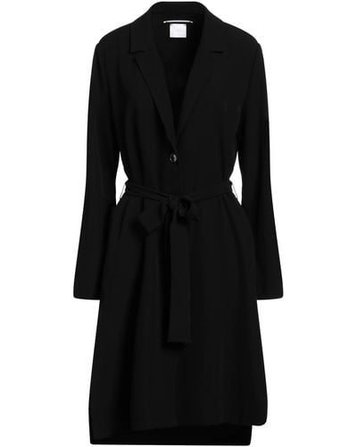 ..,merci Overcoat & Trench Coat - Black