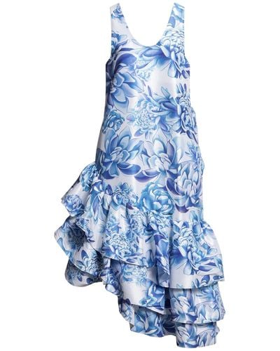 Kika Vargas Midi Dress - Blue