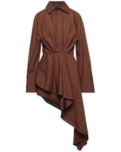 The Attico Mini Dress - Brown
