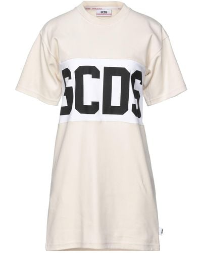 Gcds Mini Dress Cotton - Natural