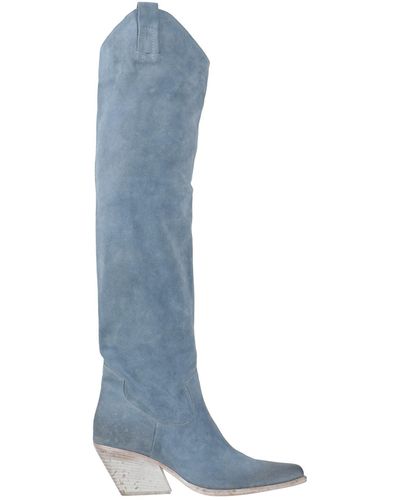 Elena Iachi Pastel Boot Leather - Blue