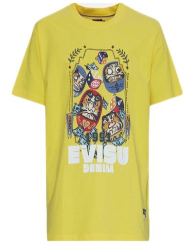 Evisu T-shirts - Gelb
