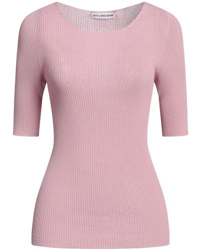 Attic And Barn Sweater - Pink