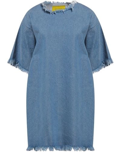 Marques'Almeida Mini Dress - Blue