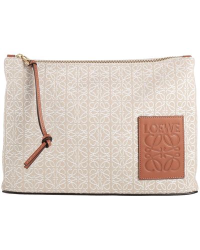 Loewe Handbag Textile Fibres - Natural